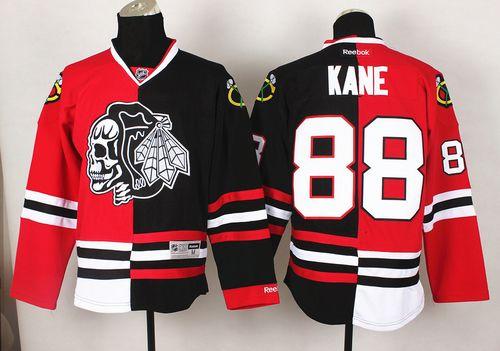 Patrick Kane Chicago Blackhawks red-black Split jersey