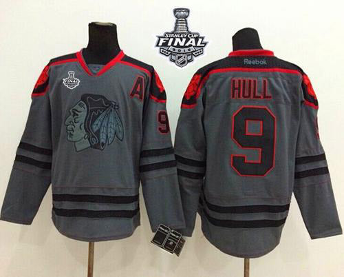 Bobby Hull Chicago Blackhawks charcoal Fashion jersey