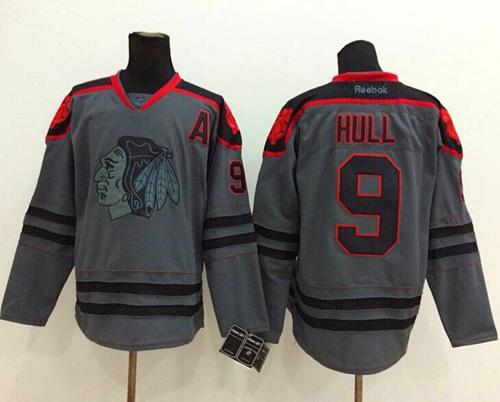 Bobby Hull Chicago Blackhawks charcoal Fashion jersey