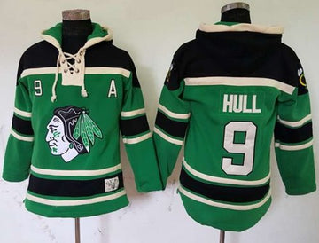 Bobby Hull Chicago Blackhawks green jersey