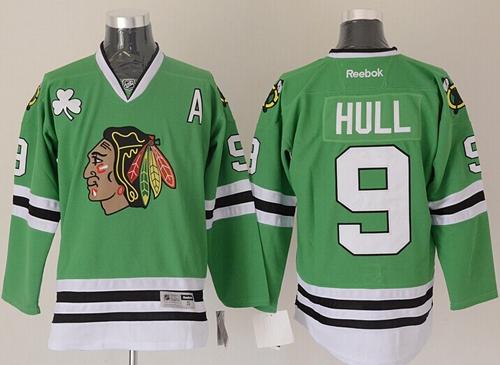 Bobby Hull Chicago Blackhawks green jersey