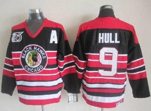 Bobby Hull Chicago Blackhawks red-black jersey
