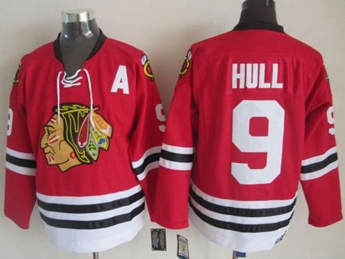 Bobby Hull Chicago Blackhawks red Throwback jersey