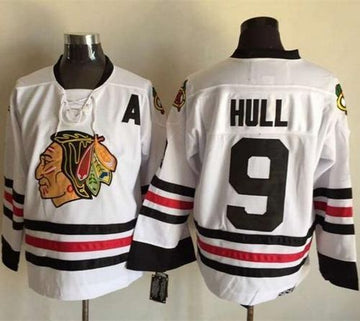 Bobby Hull Chicago Blackhawks white Throwback jersey