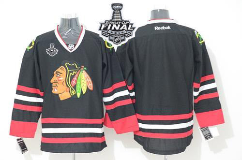 Custom Chicago Blackhawks black jersey
