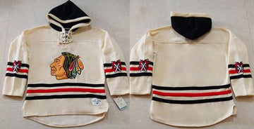 Custom Chicago Blackhawks cream jersey