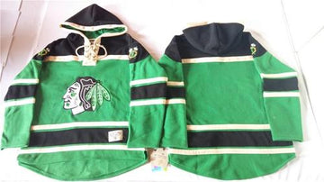 Custom Chicago Blackhawks green jersey