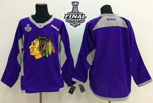 Custom Chicago Blackhawks purple jersey