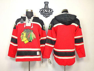 Custom Chicago Blackhawks red jersey