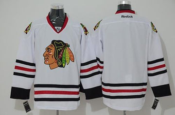 Custom Chicago Blackhawks white jersey