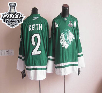 St Patty's Day Chicago Blackhawks green jersey