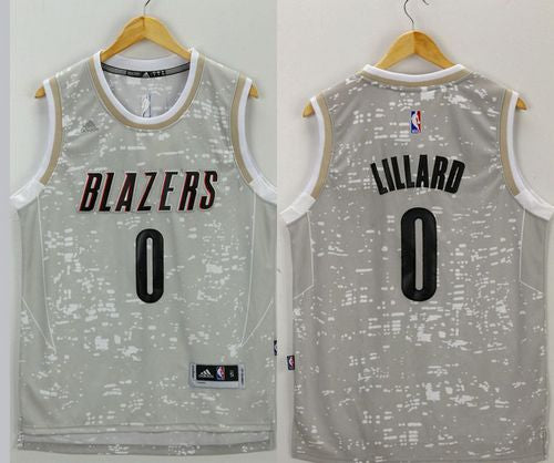 Damian Lillard Portland Trail Blazers grey jersey