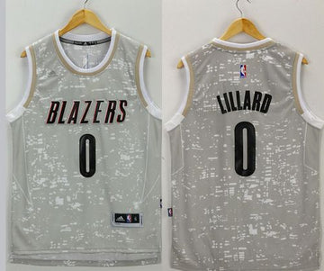 Damian Lillard Portland Trail Blazers grey jersey