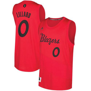 Damian Lillard Portland Trail Blazers red jersey