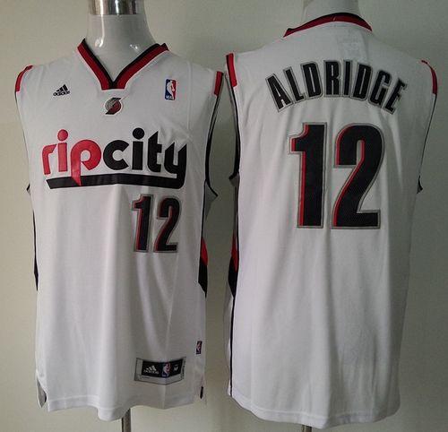 Lamarcus Aldridge Portland Trail Blazers white Throwback jersey