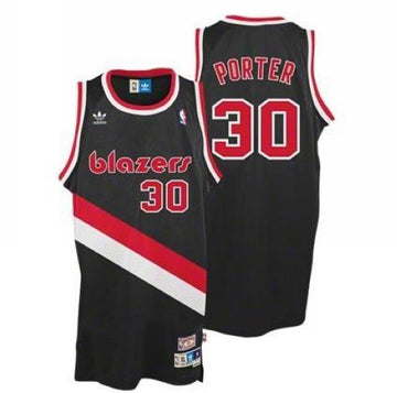 Terry Porter Portland Trail Blazers black Throwback jersey
