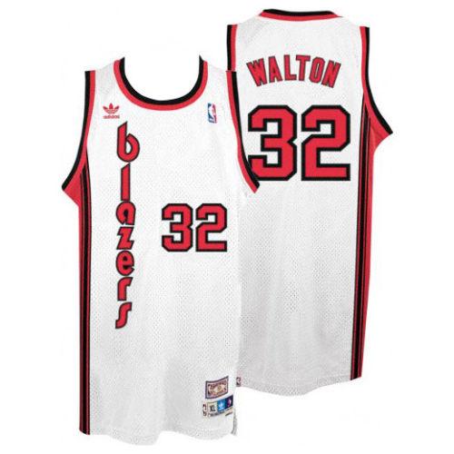 Bill Walton Portland Trail Blazers white Throwback jersey