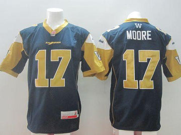 Nick Moore Winnipeg Blue Bombers blue jersey