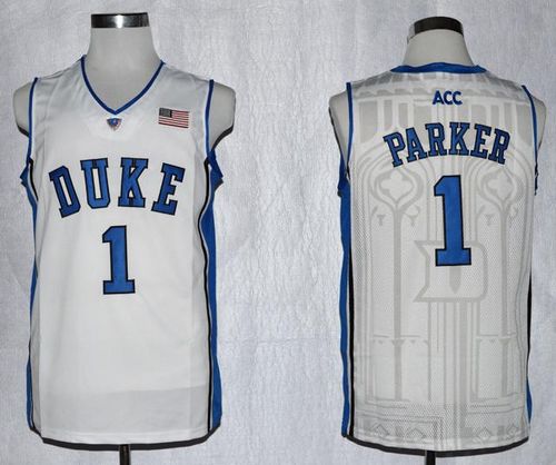 Jabari Parker Duke Blue Devils white jersey