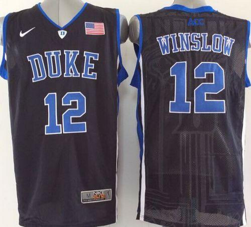 Justise Winslow Duke Blue Devils black jersey