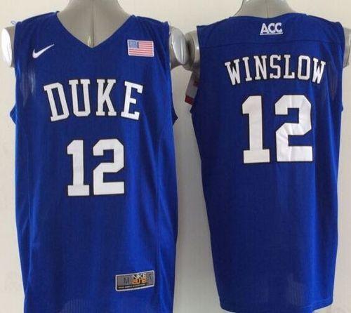 Justise Winslow Duke Blue Devils royal Elite jersey