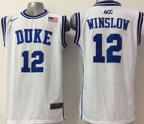 Justise Winslow Duke Blue Devils white jersey