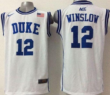 Justise Winslow Duke Blue Devils white jersey