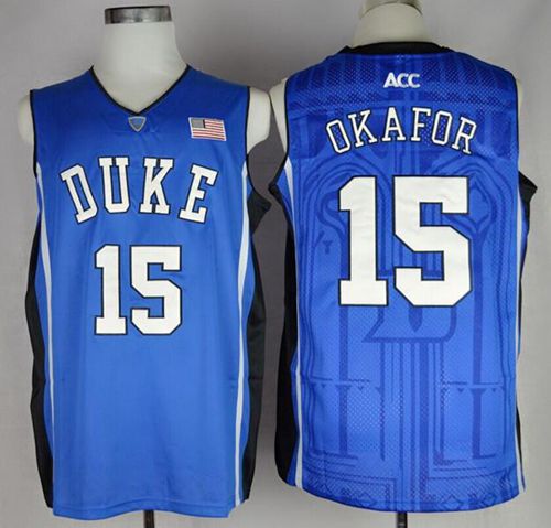 Jahlil Okafor Duke Blue Devils blue jersey