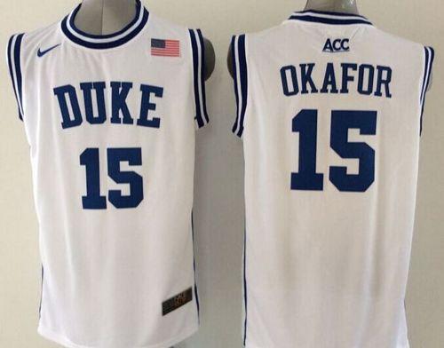 Jahlil Okafor Duke Blue Devils white jersey