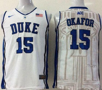 Jahlil Okafor Duke Blue Devils white jersey