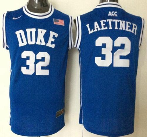 Christian Laettner Duke Blue Devils blue jersey