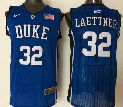 Christian Laettner Duke Blue Devils blue jersey
