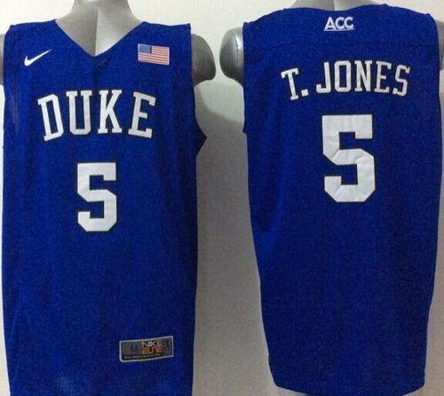 Tyus Jones Duke Blue Devils royal Elite jersey