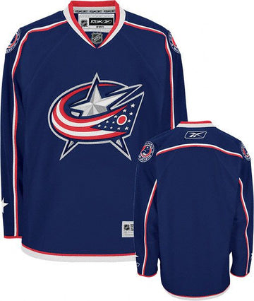 Custom Columbus Blue Jackets blue jersey