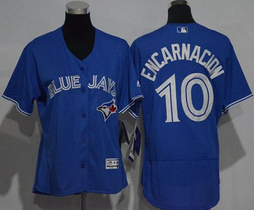 Edwin Encarnacion Toronto Blue Jays blue Authentic jersey