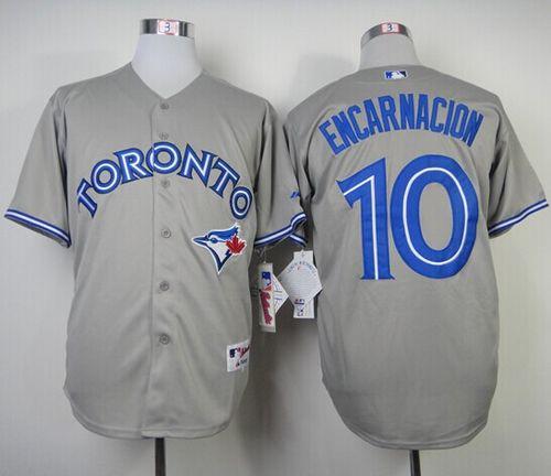 Edwin Encarnacion Toronto Blue Jays grey jersey