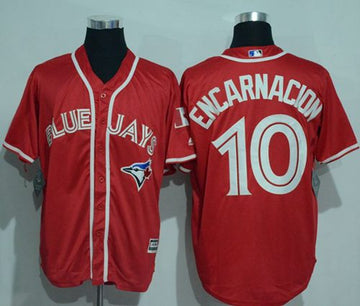 Edwin Encarnacion Toronto Blue Jays red jersey
