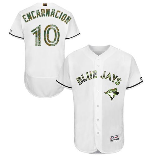 Edwin Encarnacion Toronto Blue Jays white Authentic jersey