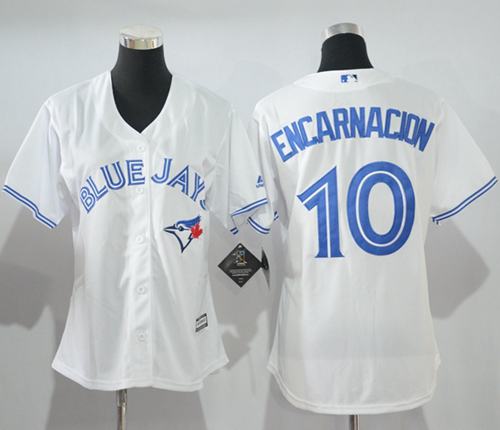 Edwin Encarnacion Toronto Blue Jays white Home jersey