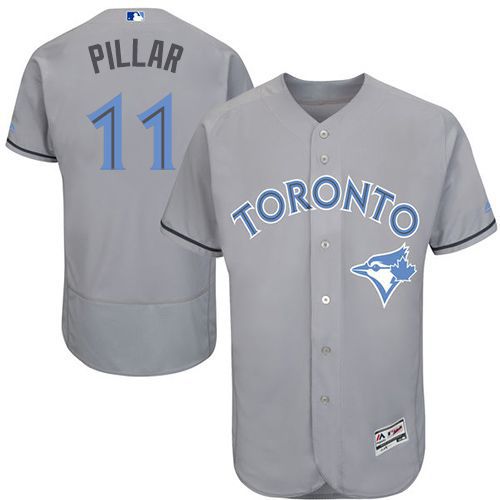 Kevin Pillar Toronto Blue Jays grey Authentic jersey