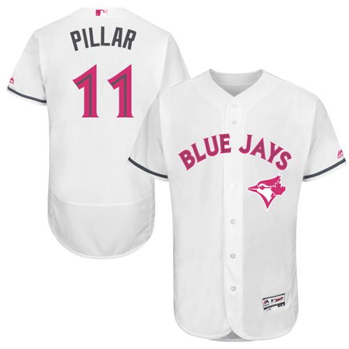 Kevin Pillar Toronto Blue Jays white Authentic jersey
