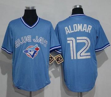 Roberto Alomar Toronto Blue Jays blue Throwback jersey