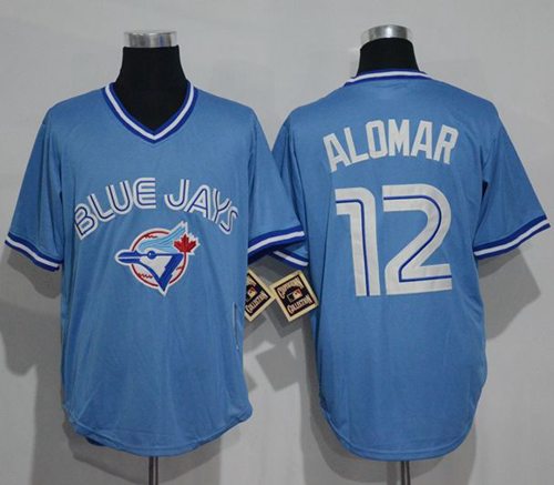 Roberto Alomar Toronto Blue Jays blue Throwback jersey