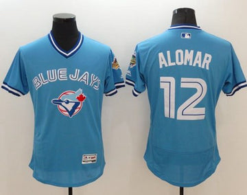 Roberto Alomar Toronto Blue Jays blue Authentic jersey