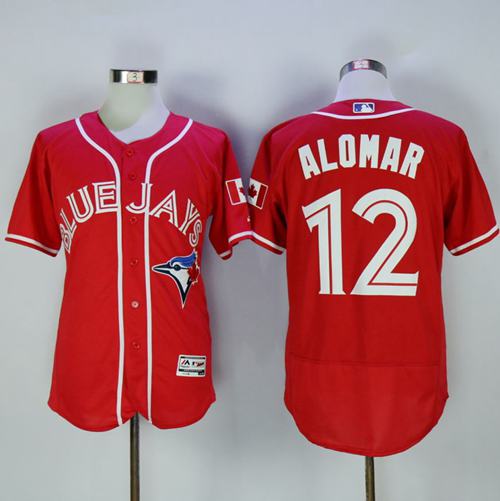 Roberto Alomar Toronto Blue Jays red Authentic jersey