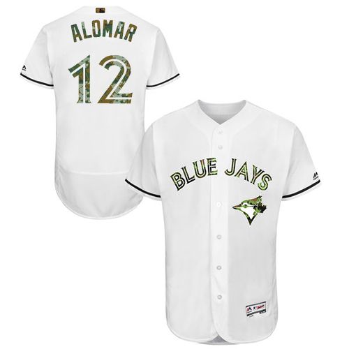 Roberto Alomar Toronto Blue Jays white Authentic jersey