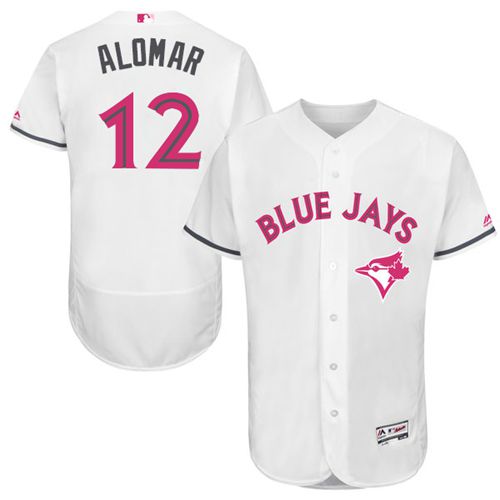 Roberto Alomar Toronto Blue Jays white Authentic jersey