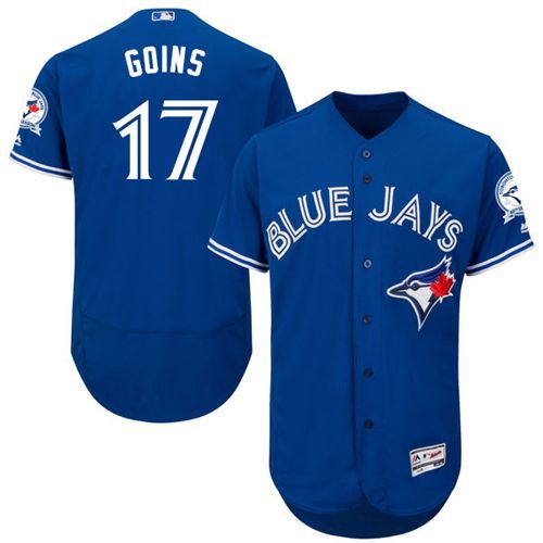 Ryan Goins Toronto Blue Jays blue Authentic jersey