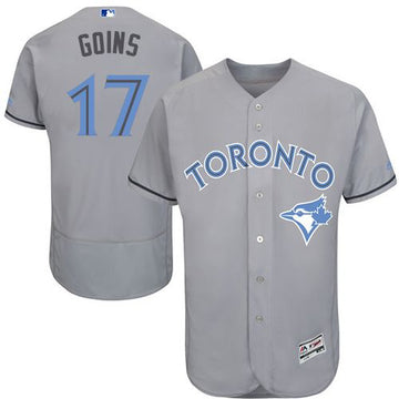 Ryan Goins Toronto Blue Jays grey Authentic jersey