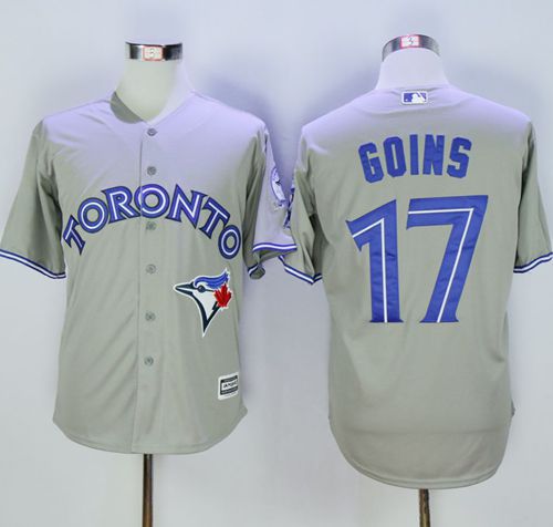 Ryan Goins Toronto Blue Jays grey jersey